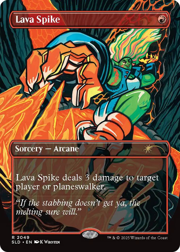 Lava Spike (2049) (Rainbow Foil) [Secret Lair Drop Series] | RetroPlay Games