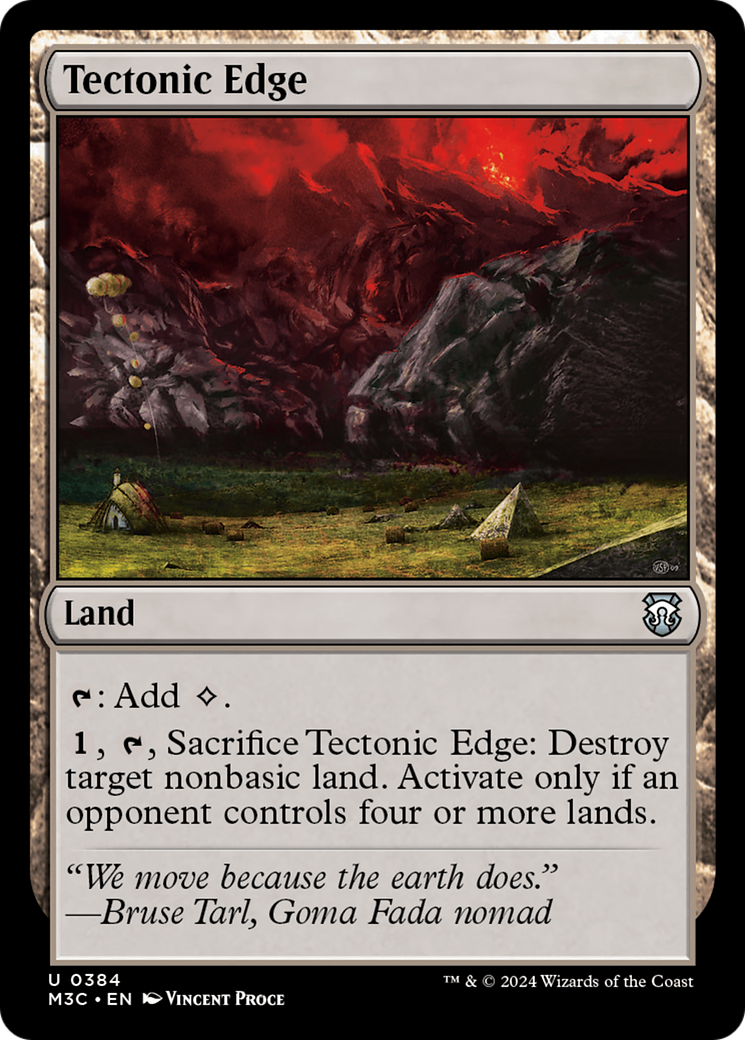 Tectonic Edge (Ripple Foil) [Modern Horizons 3 Commander] | RetroPlay Games