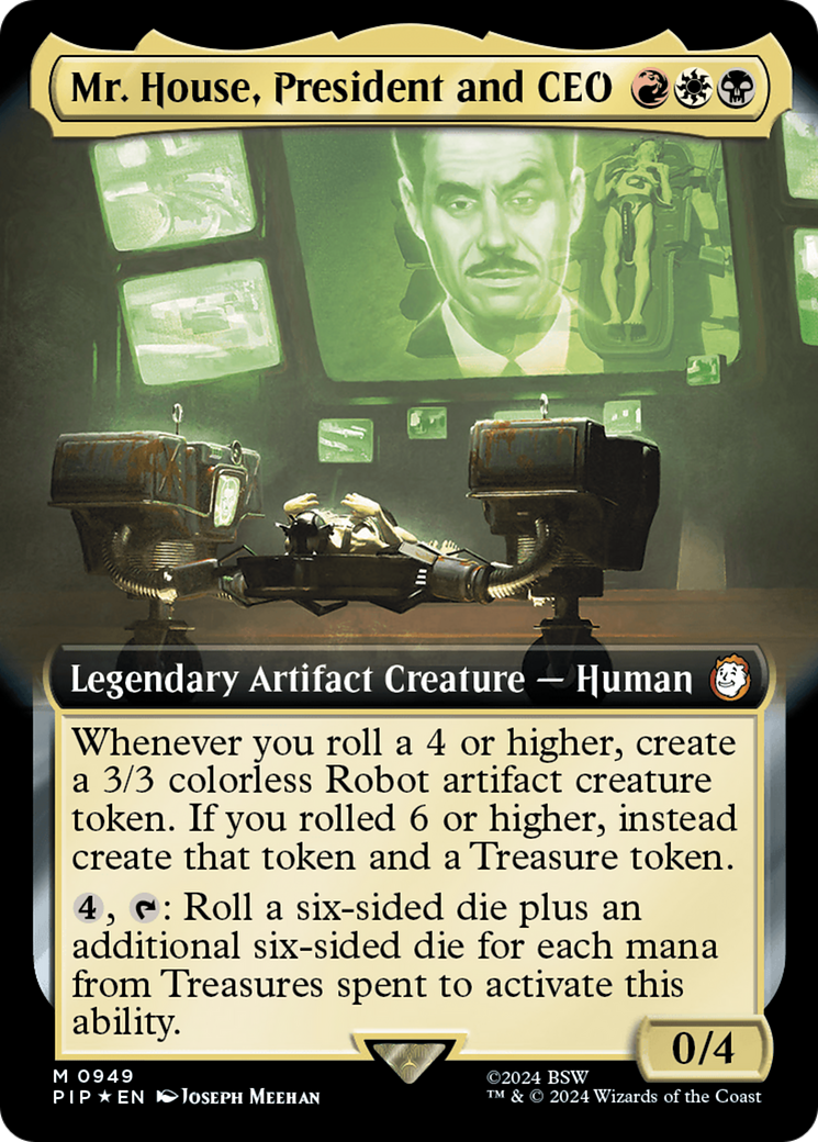 Mr. House, President and CEO (Extended Art) (Surge Foil) [Fallout] | RetroPlay Games