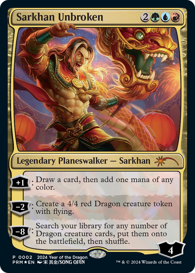 Sarkhan Unbroken (Year of the Dragon 2024) [Standard Showdown Promos] | RetroPlay Games