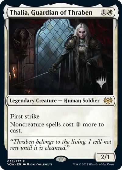 Thalia, Guardian of Thraben (Promo Pack) [Innistrad: Crimson Vow Promos] | RetroPlay Games