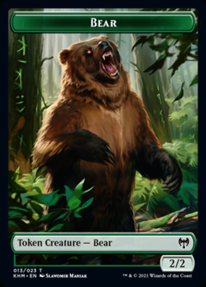Bear Token [Kaldheim Tokens] | RetroPlay Games