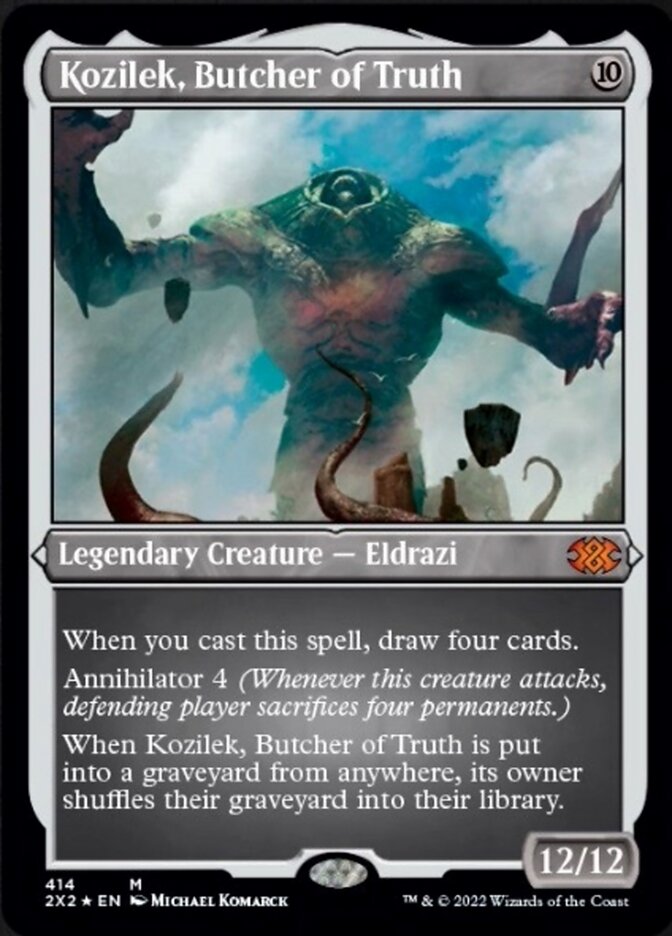 Kozilek, Butcher of Truth (Foil Etched) [Double Masters 2022] | RetroPlay Games