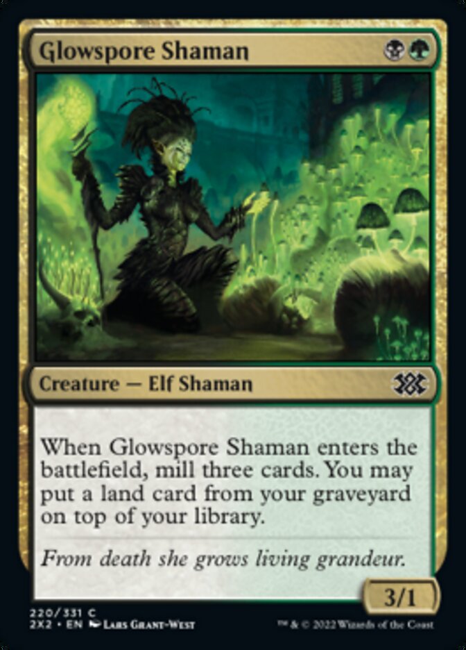 Glowspore Shaman [Double Masters 2022] | RetroPlay Games