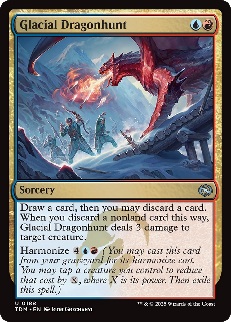 Glacial Dragonhunt [Tarkir: Dragonstorm] | RetroPlay Games