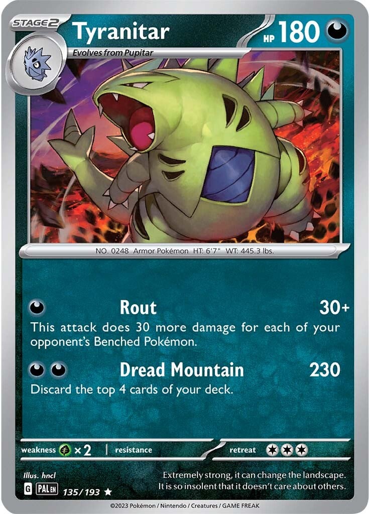 Tyranitar (135/193) [Scarlet & Violet: Paldea Evolved] | RetroPlay Games