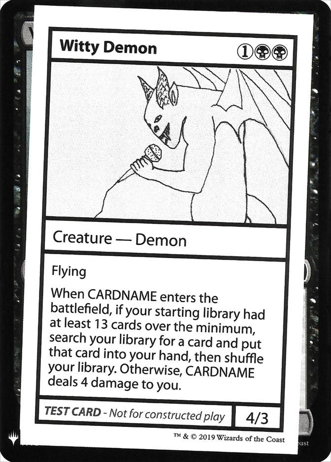 Witty Demon [Mystery Booster Playtest Cards] | RetroPlay Games