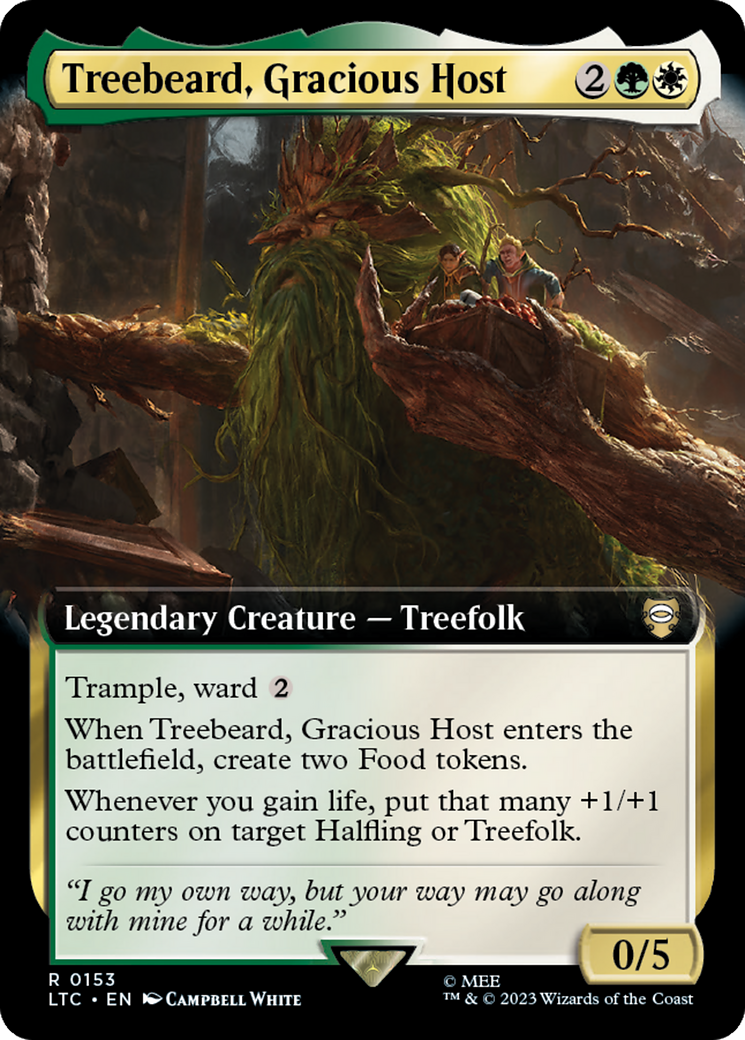 Treebeard, Gracious Host (Extended Art) [The Lord of the Rings: Tales of Middle-Earth Commander] | RetroPlay Games