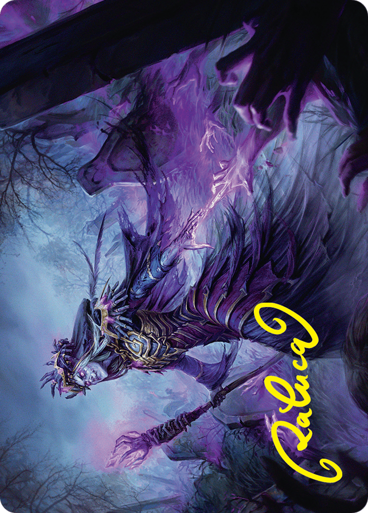 Zul Ashur, Lich Lord Art Card (10/54) (Gold-Stamped Signature) [Foundations Art Series] | RetroPlay Games