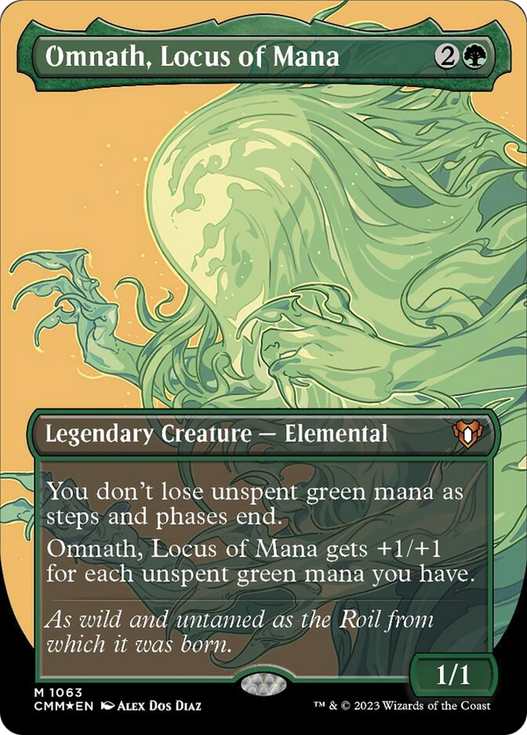 Omnath, Locus of Mana (Borderless Textured Foil Frame Break) [Commander Masters] | RetroPlay Games