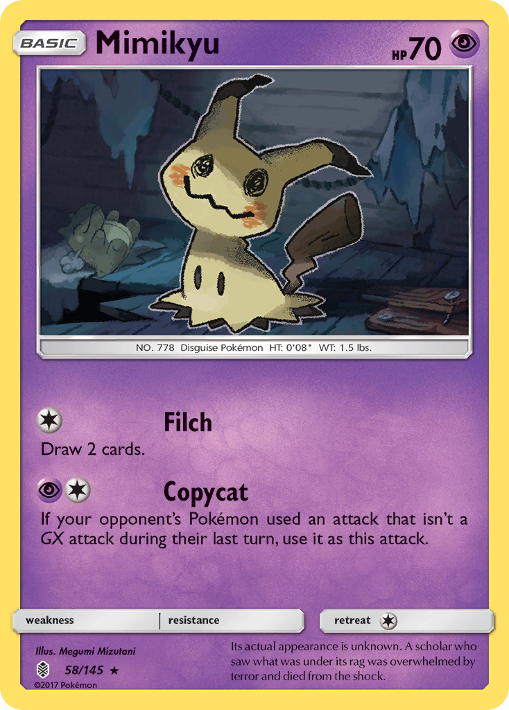 Mimikyu (58/145) [Sun & Moon: Guardians Rising] | RetroPlay Games