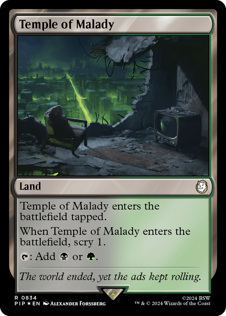 Temple of Malady (Surge Foil) [Fallout] | RetroPlay Games