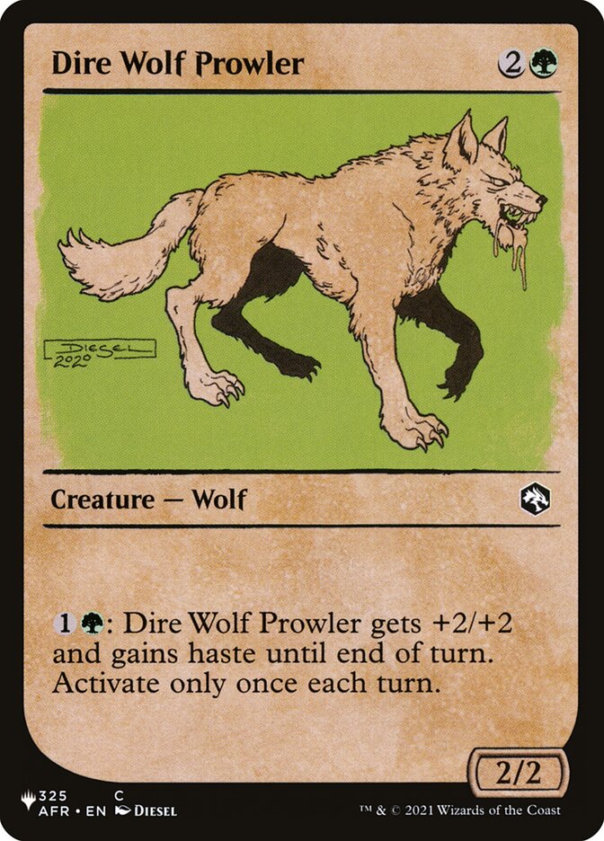 Dire Wolf Prowler (Showcase) [The List] | RetroPlay Games