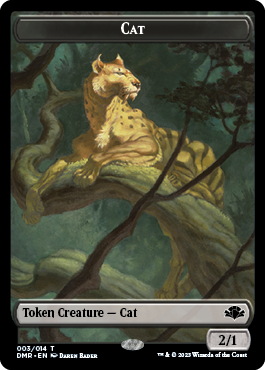 Insect // Cat (003) Double-Sided Token [Dominaria Remastered Tokens] | RetroPlay Games