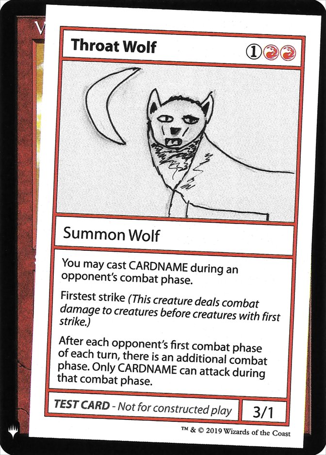 Throat Wolf [Mystery Booster Playtest Cards] | RetroPlay Games