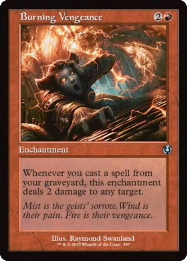 Burning Vengeance (Retro Frame) [Innistrad Remastered] | RetroPlay Games