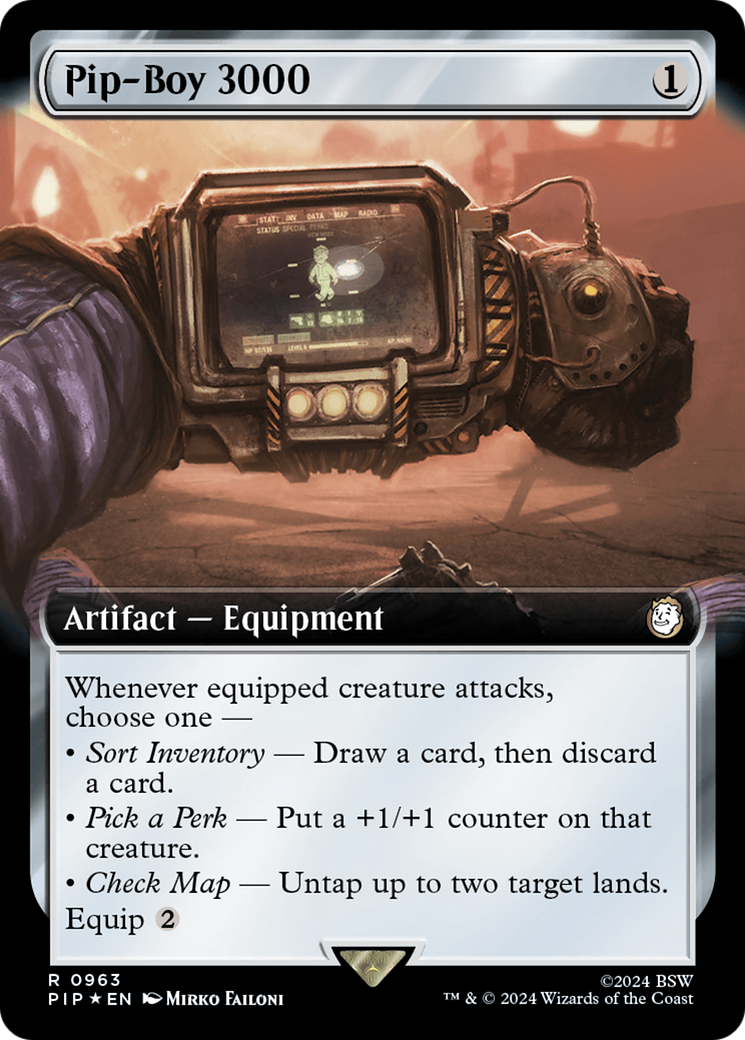 Pip-Boy 3000 (Extended Art) (Surge Foil) [Fallout] | RetroPlay Games