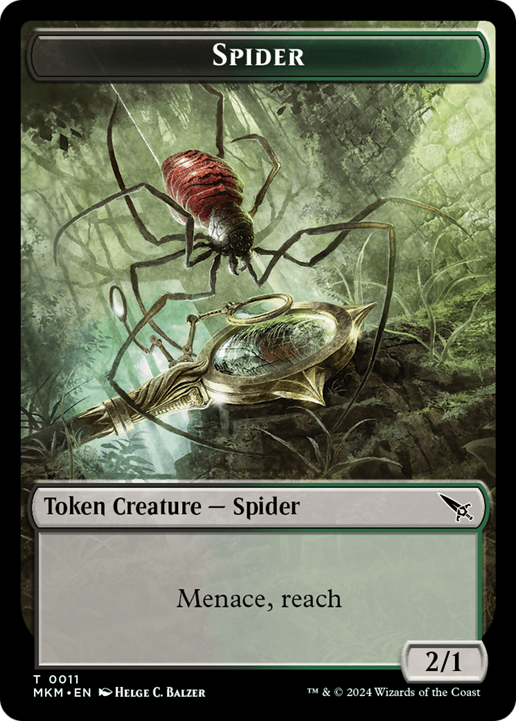 Spider Token [Murders at Karlov Manor Tokens] | RetroPlay Games