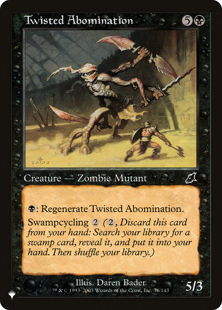 Twisted Abomination [The List Reprints] | RetroPlay Games