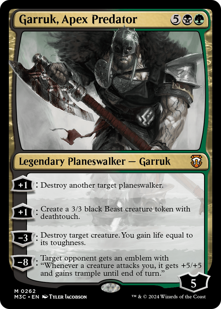 Garruk, Apex Predator (Ripple Foil) [Modern Horizons 3 Commander] | RetroPlay Games