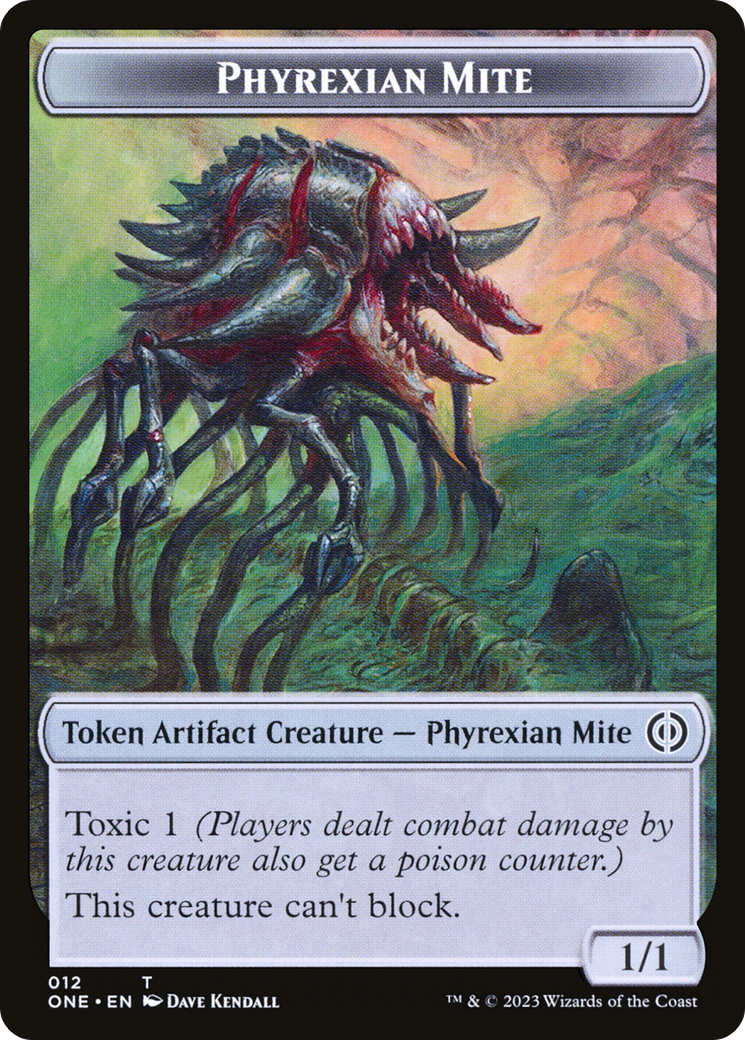 Phyrexian Mite Token (12) [Phyrexia: All Will Be One Tokens] | RetroPlay Games