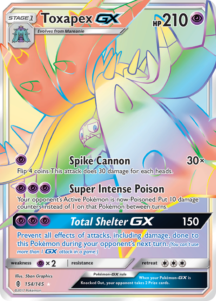 Toxapex GX (154/145) [Sun & Moon: Guardians Rising] | RetroPlay Games