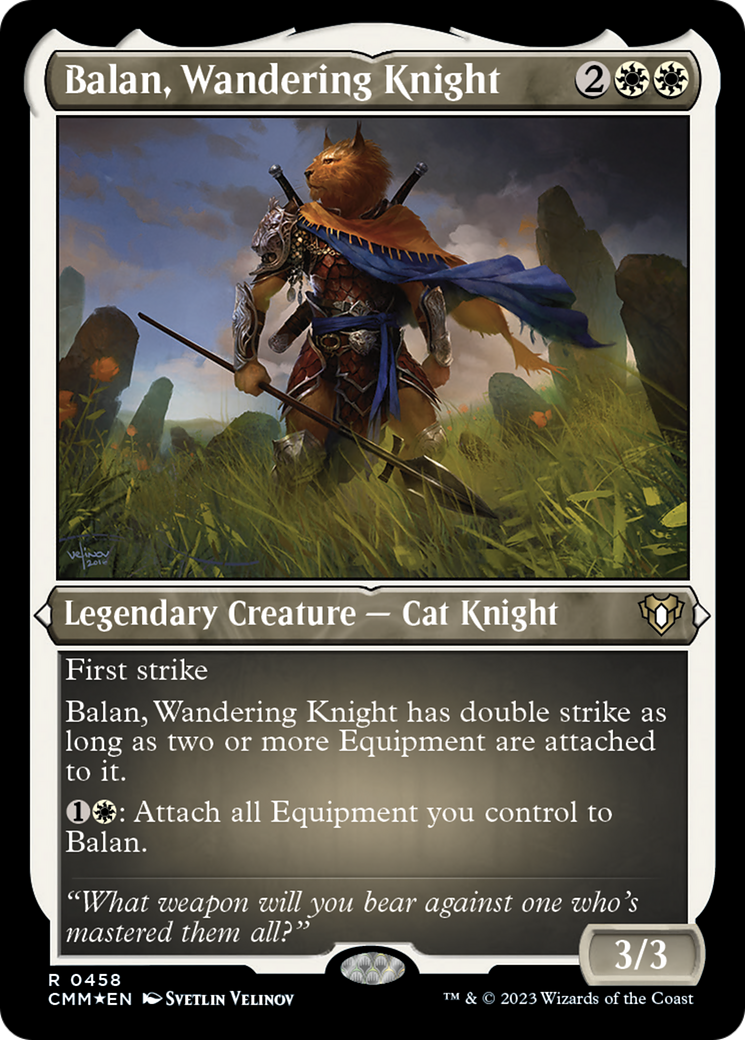 Balan, Wandering Knight (Foil Etched) [Commander Masters] | RetroPlay Games