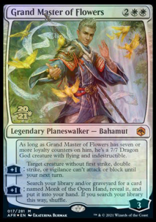 Grand Master of Flowers [Dungeons & Dragons: Adventures in the Forgotten Realms Prerelease Promos] | RetroPlay Games