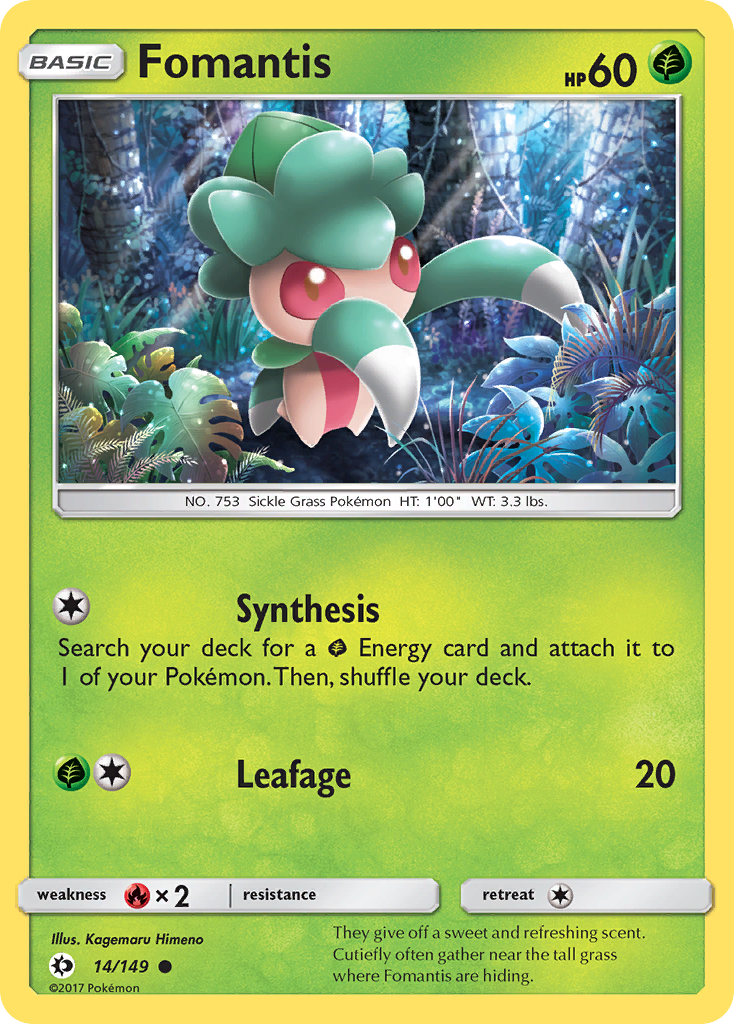 Fomantis (14/149) [Sun & Moon: Base Set] | RetroPlay Games