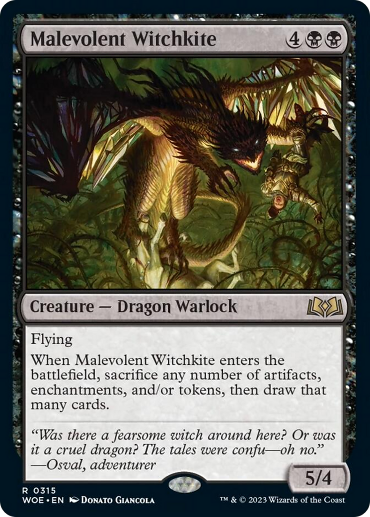 Malevolent Witchkite [Wilds of Eldraine] | RetroPlay Games