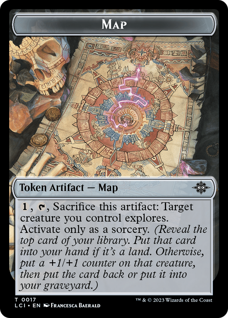 Map // Vampire Demon Double-Sided Token [The Lost Caverns of Ixalan Tokens] | RetroPlay Games