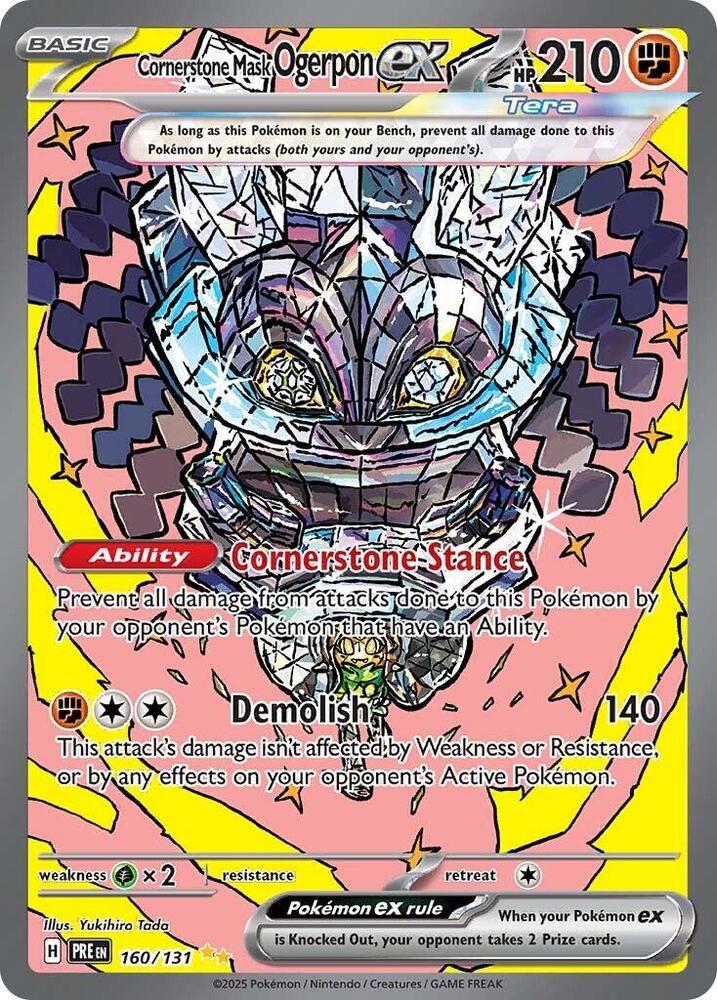 Cornerstone Mask Ogerpon ex (160/131) [Scarlet & Violet: Prismatic Evolutions] | RetroPlay Games