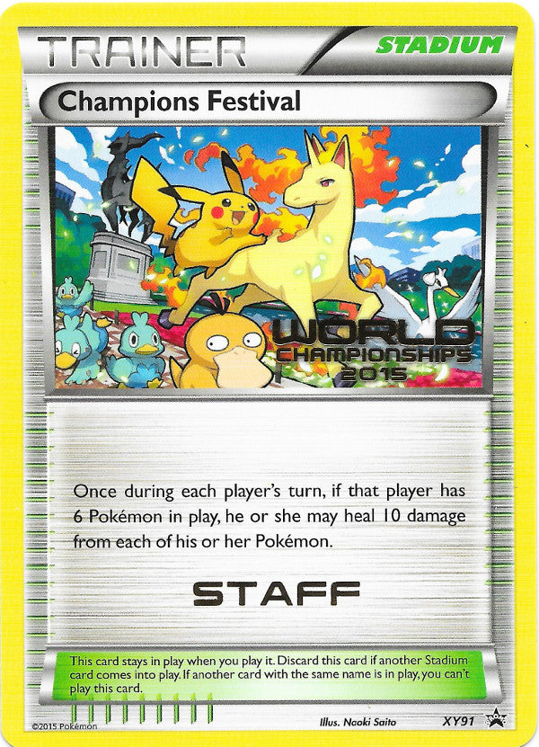 Champions Festival (XY91) (2015 Quarter Finalist) [XY: Black Star Promos] | RetroPlay Games