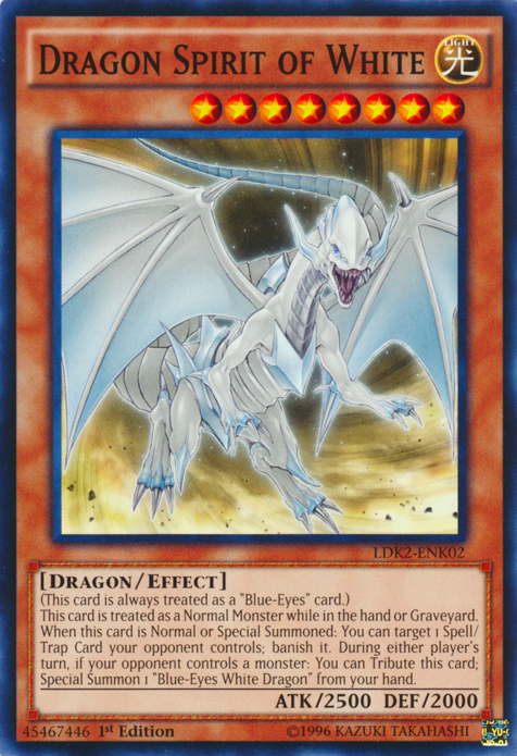 Dragon Spirit of White [LDK2-ENK02] Common | RetroPlay Games