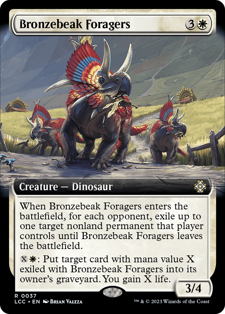 Bronzebeak Foragers (Extended Art) [The Lost Caverns of Ixalan Commander] | RetroPlay Games