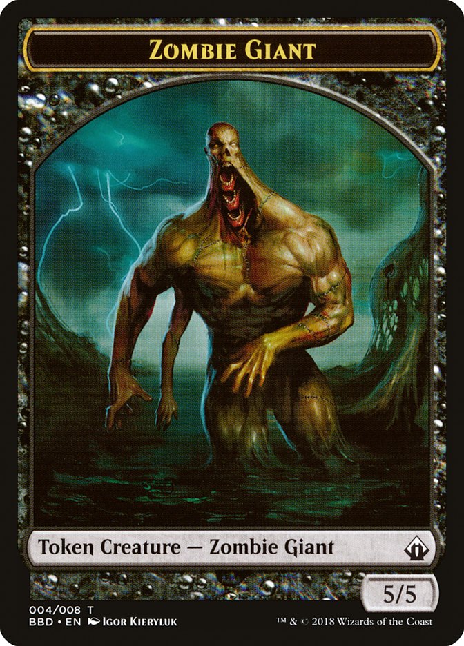 Zombie Giant Token [Battlebond Tokens] | RetroPlay Games