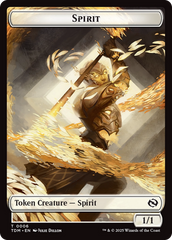 Spirit (0006) // Spirit (0007) Double-Sided Token [Tarkir: Dragonstorm Tokens] | RetroPlay Games