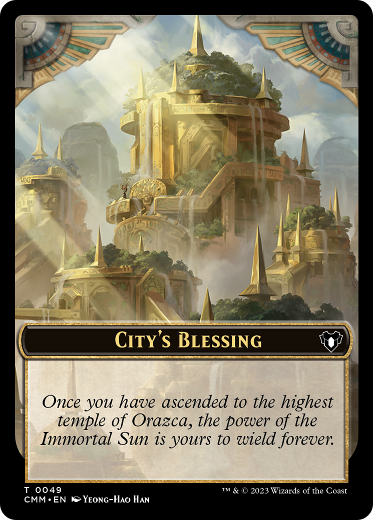 City's Blessing Token [Commander Masters Tokens] | RetroPlay Games