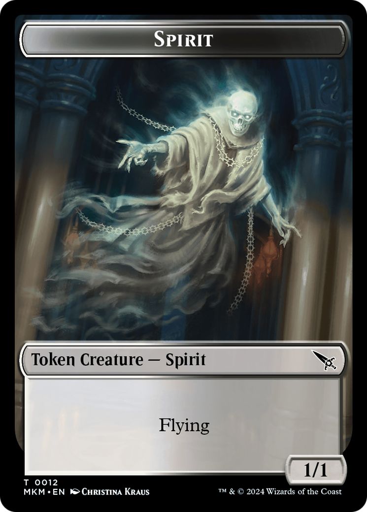 Spirit Token [Murders at Karlov Manor Tokens] | RetroPlay Games