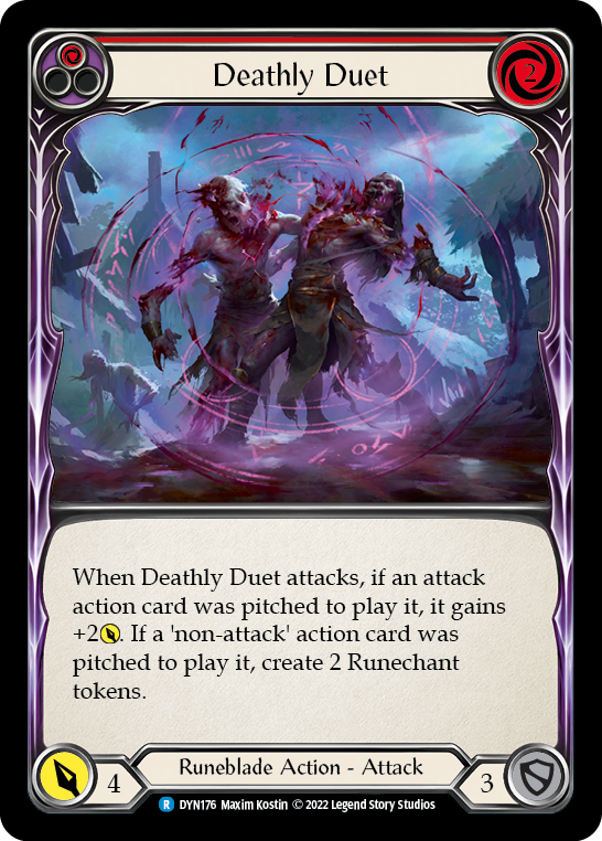 Deathly Duet (Red) [DYN176] (Dynasty)  Rainbow Foil | RetroPlay Games