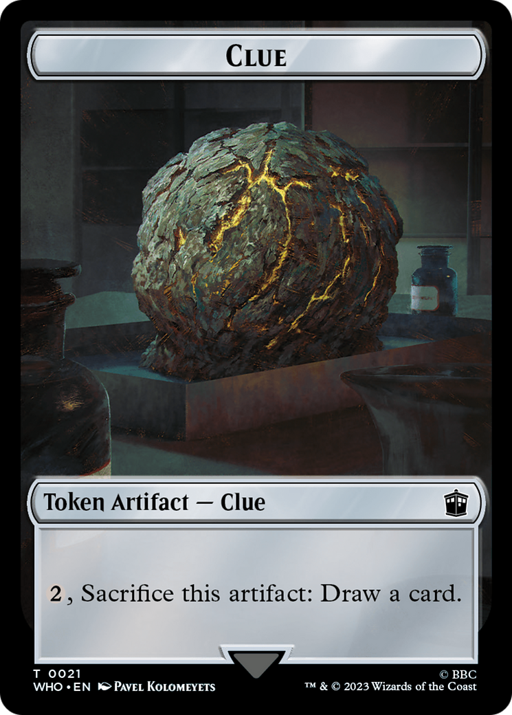 Copy // Clue (0021) Double-Sided Token [Doctor Who Tokens] | RetroPlay Games