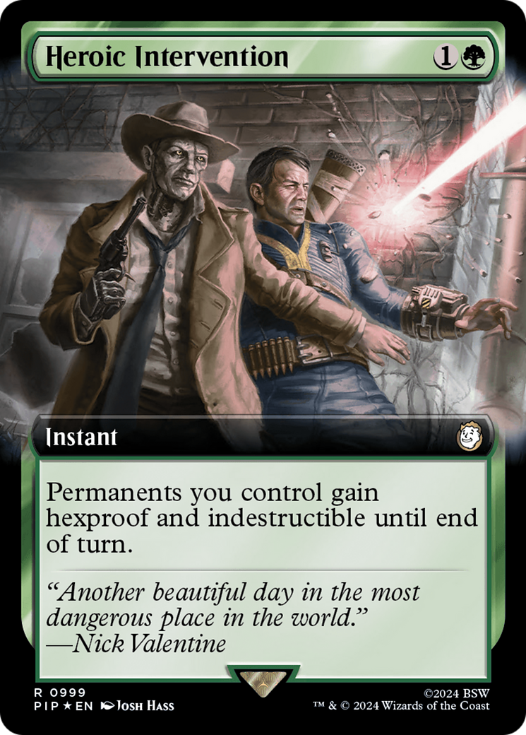 Heroic Intervention (Extended Art) (Surge Foil) [Fallout] | RetroPlay Games