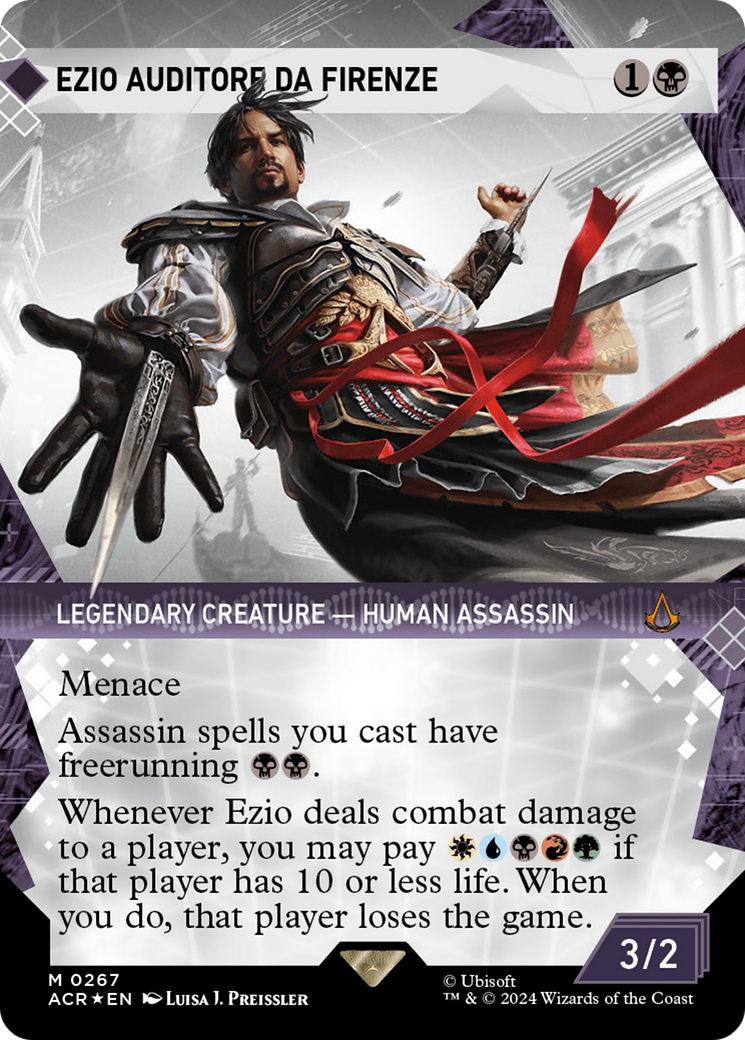 Ezio Auditore da Firenze (Showcase) (Textured Foil) [Assassin's Creed] | RetroPlay Games