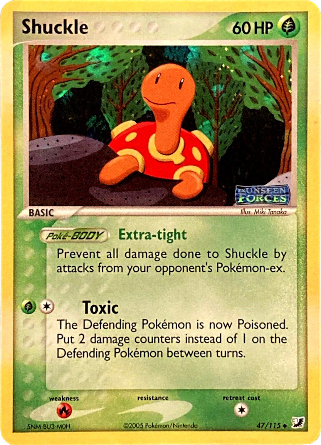 Shuckle (47/115) (Stamped) [EX: Unseen Forces] | RetroPlay Games