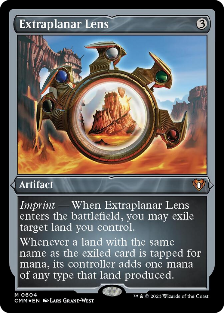 Extraplanar Lens (Foil Etched) [Commander Masters] | RetroPlay Games