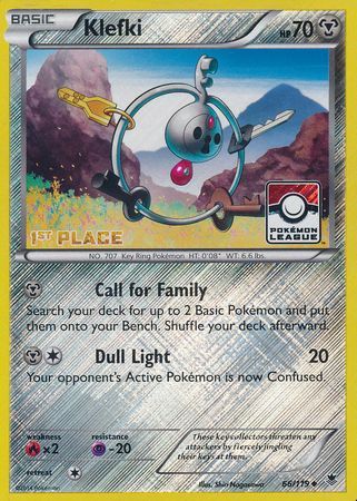 Klefki (66/119) (League Promo 1st Place) [XY: Phantom Forces] | RetroPlay Games