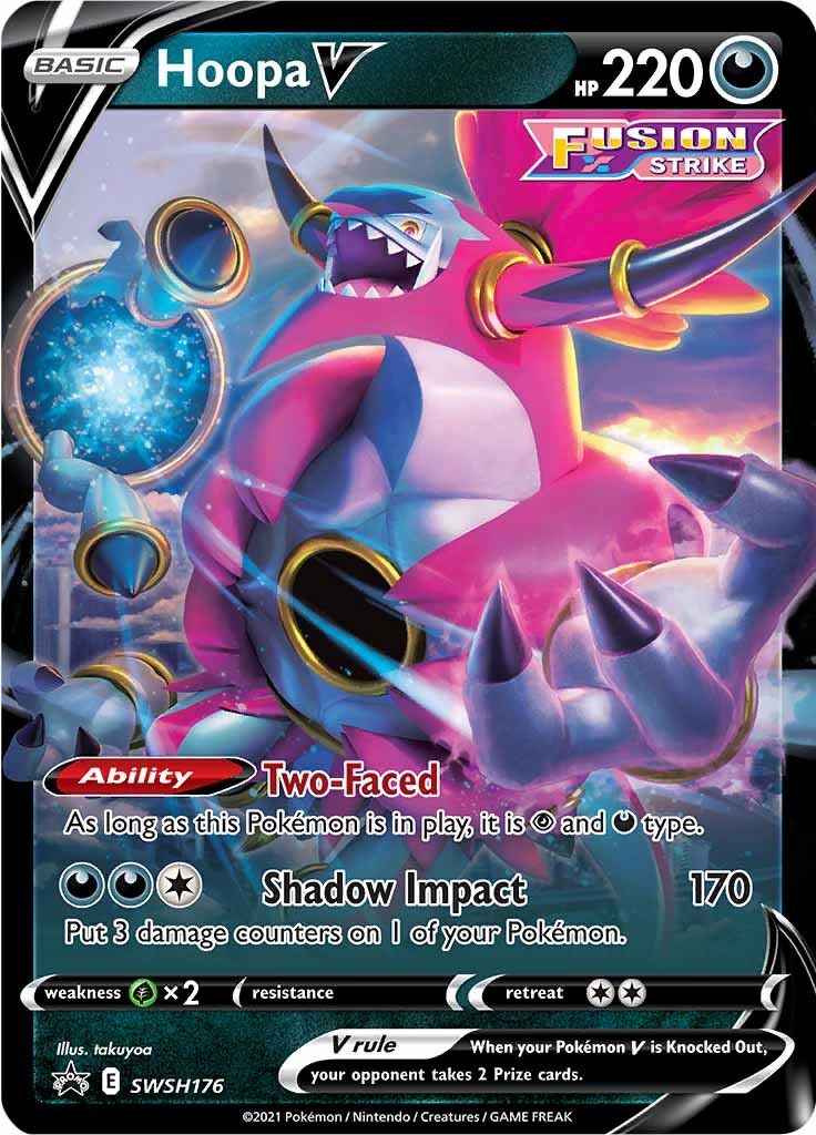 Hoopa V (SWSH176) (Jumbo Card) [Sword & Shield: Black Star Promos] | RetroPlay Games