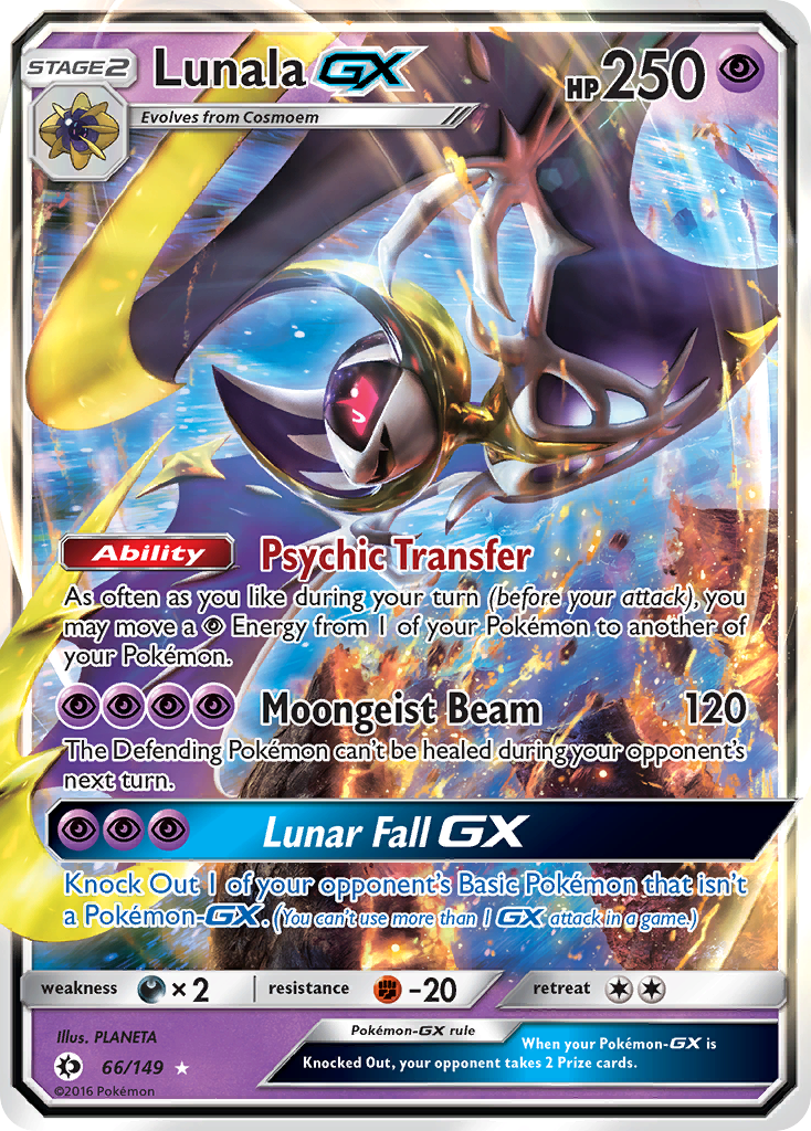 Lunala GX (66/149) [Sun & Moon: Base Set] | RetroPlay Games