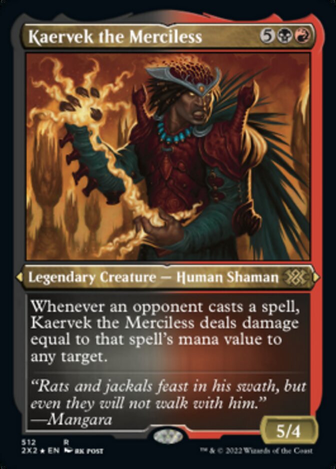 Kaervek the Merciless (Foil Etched) [Double Masters 2022] | RetroPlay Games