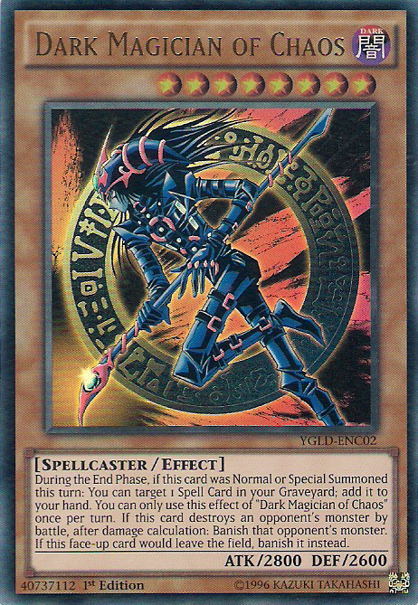 Dark Magician of Chaos [YGLD-ENC02] Ultra Rare | RetroPlay Games